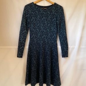 H&M Dark Green Long Sleeve Dress